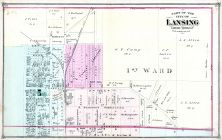 Lansing City - Ward 1, Ingham County 1874 with Lansing